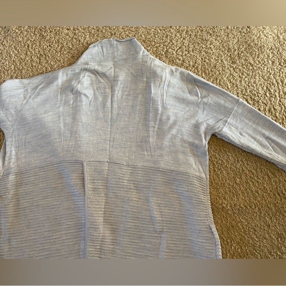 Lululemon Sit In Lotus Wrap II Merino Wool Open Cardigan Sweater Size 6 - Picture 5 of 7